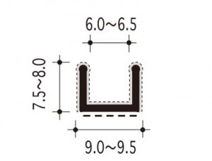 #28-Pの断面、寸法