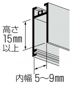 5（Ａ）13型の下框の有効寸法