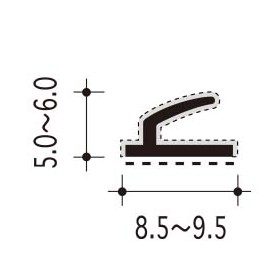 ＃7-ｔの断面、寸法