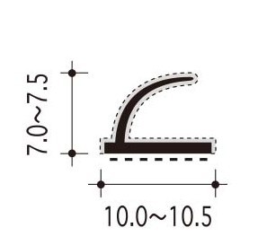 #7-Uの断面、寸法