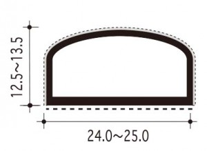#26-Aの断面、寸法