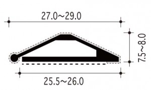 #12-Aの断面、寸法
