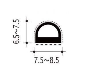 #12-Sの断面、寸法