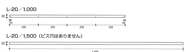 図：ビス穴位置